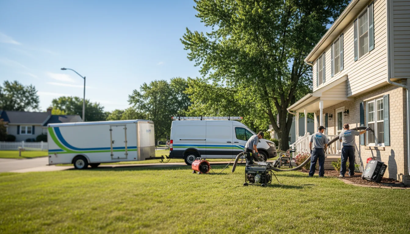 Flooded Basement Restoration And Cleanup With Repair in Knightstown, IN near me